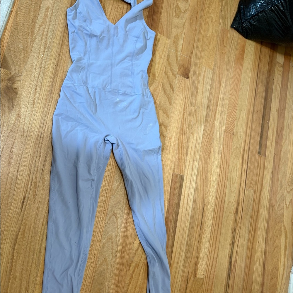 FP Movement by Free People Lilac V-Neck Jumpsuit